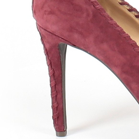 New Antonio Melani "Luna" Suede peep toe heels - Picture 3 of 8